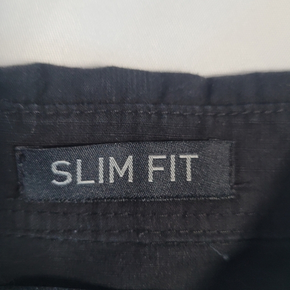 CJ Black Embroidered Redemption Long Sleeve Slim Fit Button Up Shirt Size M - Picture 4 of 14